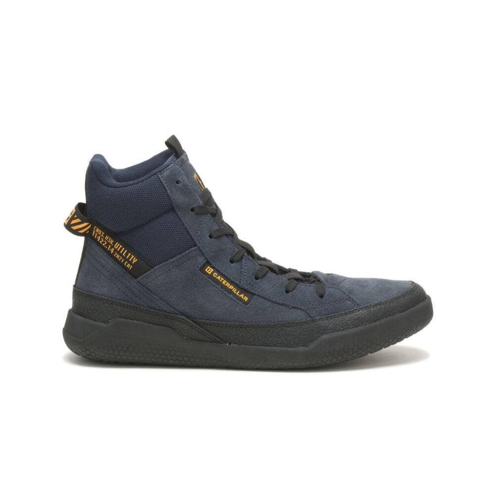 Caterpillar Women's Navy‎ Black Code Hex Hi Suede Athletic Sneaker Size 8.5